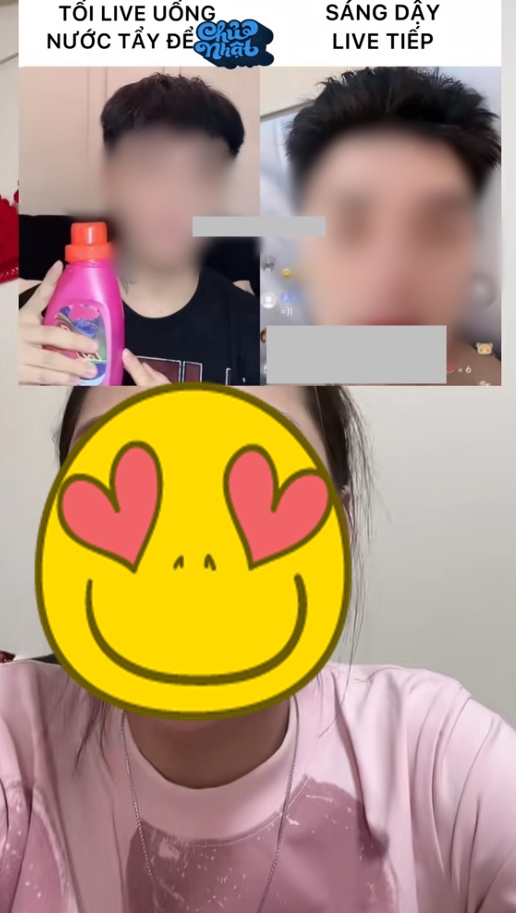 Nam TikToker livestream uống chất tẩy rửa, gây chấn động cộng đồng mạng.