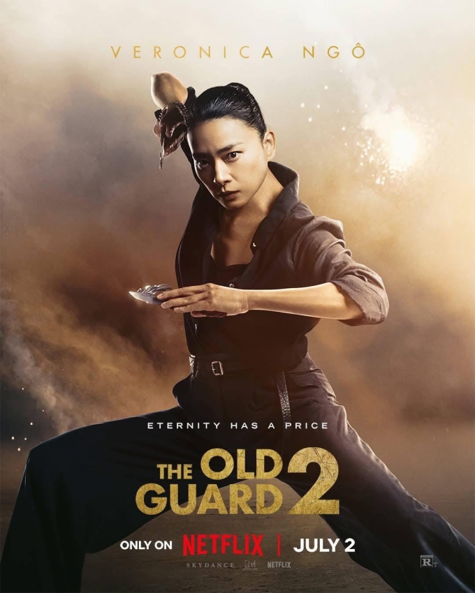 Tạo hình nhân vật của Ngô Thanh Vân trong The Old Guard 2.