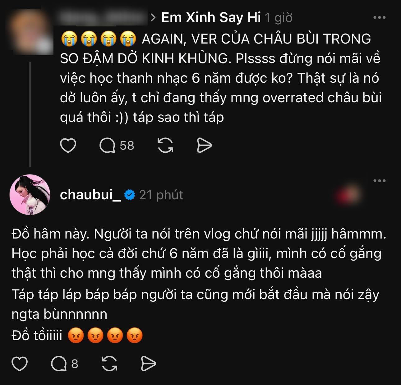 Châu Bùi phản hồi trước những lời chê bai về giọng hát - Ảnh 3.