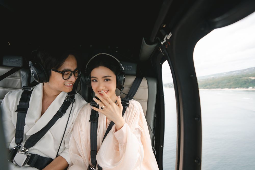 Câu chuyện cầu hôn lãng mạn trên trực thăng ở Bali: Tình yêu vượt qua mọi khoảng cách - Ảnh 1.