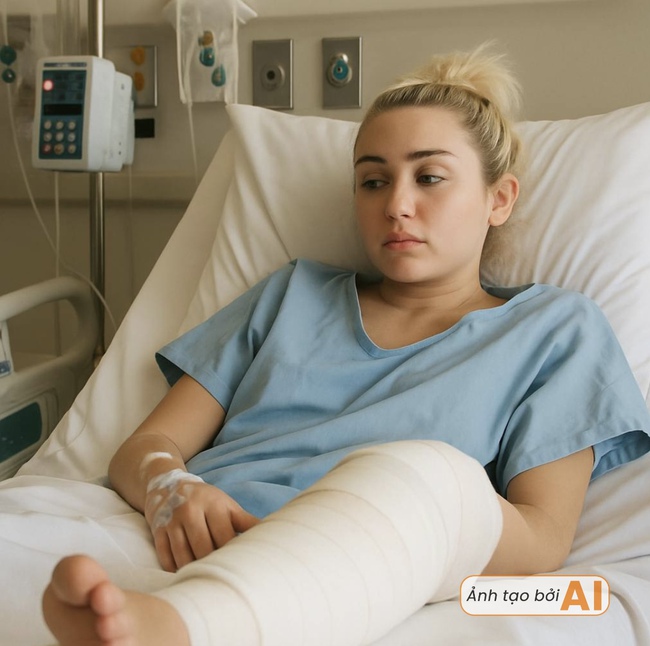 Miley Cyrus suýt mất chân khi quay MV mới - Ảnh 1.