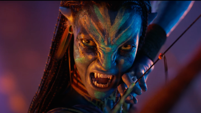 Tạo hình nhân vật Neytiri (Zoe Saldana) trong Avatar 3.