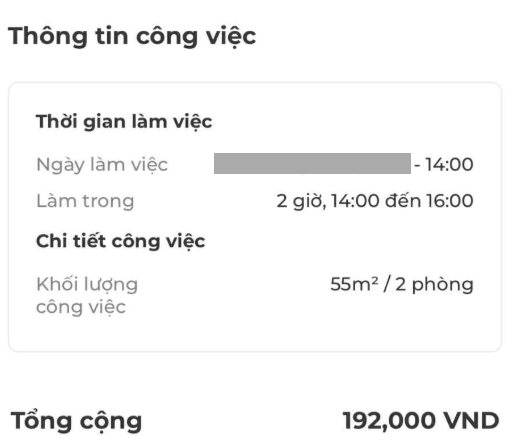 Giá thuê giúp việc theo giờ