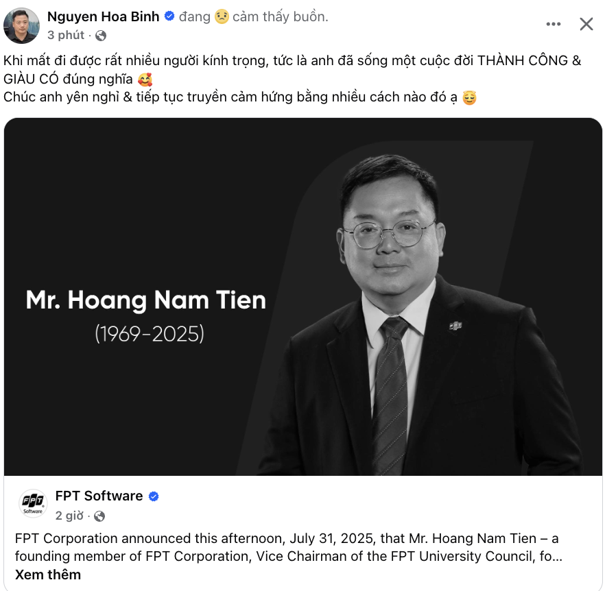 Nỗi tiếc thương từ cộng đồng dành cho ông Hoàng Nam Tiến: "Hẹn gặp lại ở kiếp sau..."- Ảnh 7.