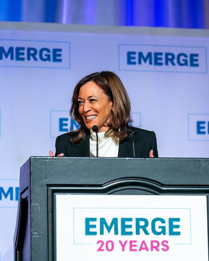 Chân dung cựu phó tổng thống Mỹ Kamala Harris.