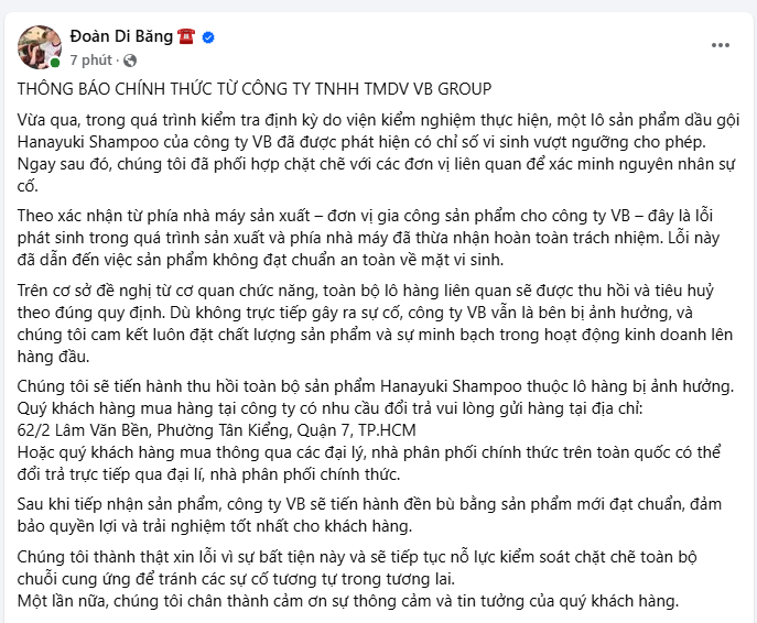 Thông báo chính thức từ cặp vợ chồng đại gia tại quận 7 - Ảnh 2.