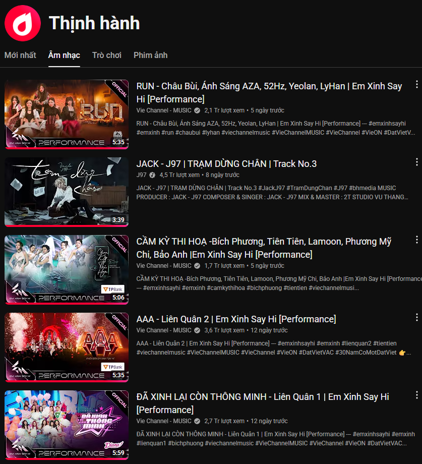 Màn trình diễn ấn tượng