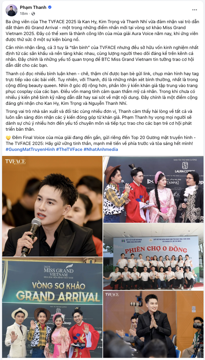 Ý kiến trái chiều về MC tại Miss Grand Vietnam: Phản hồi từ nhà sản xuất - Ảnh 4.