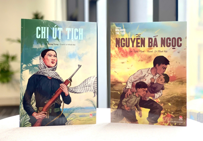 Bộ sách Những anh hùng trẻ tuổi. Ảnh: NXB Kim Đồng