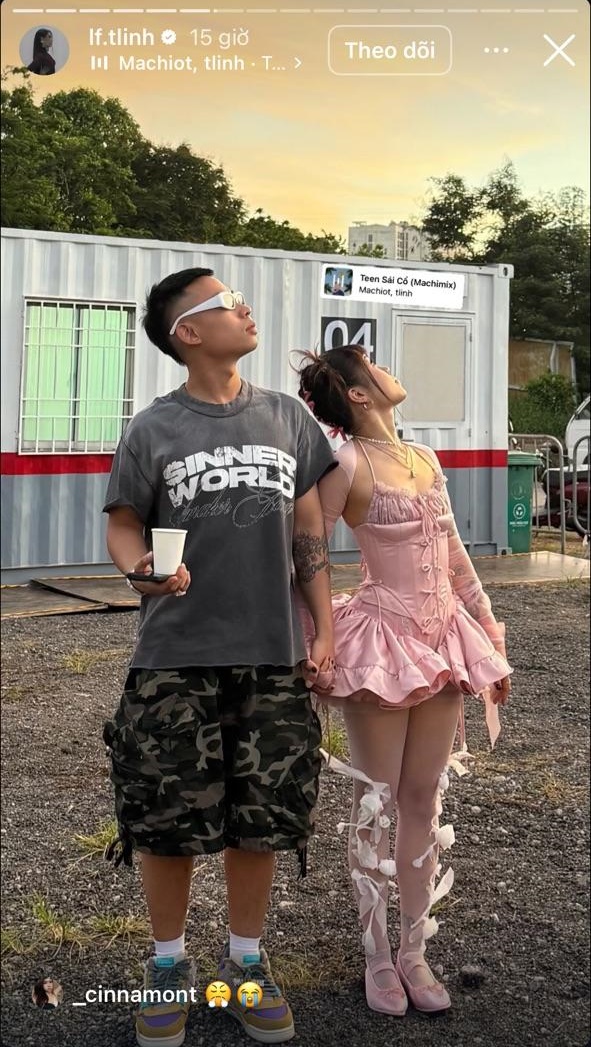 tlinh và Wxrdie trước giờ diễn
