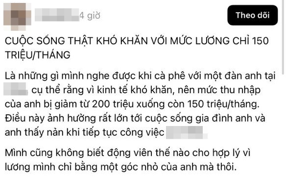 Cuộc sống chao đảo khi thu nhập giảm từ 200 triệu xuống 150 triệu - Ảnh 1.