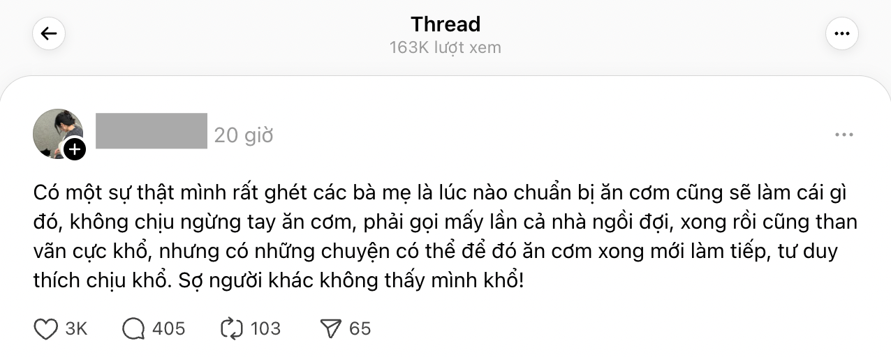 Tư duy chịu khổ của các bà mẹ: Nỗi lòng và sự thấu hiểu - Ảnh 1.