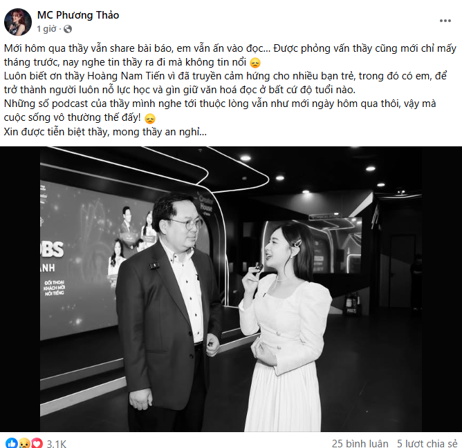 Nỗi tiếc thương từ cộng đồng dành cho ông Hoàng Nam Tiến: "Hẹn gặp lại ở kiếp sau..."- Ảnh 5.
