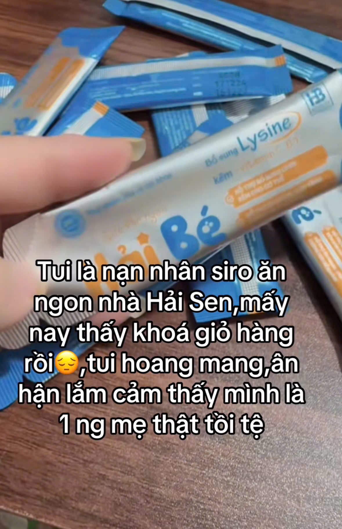 Mẹ bỉm mua sản phẩm siro ăn ngon của TikToker 